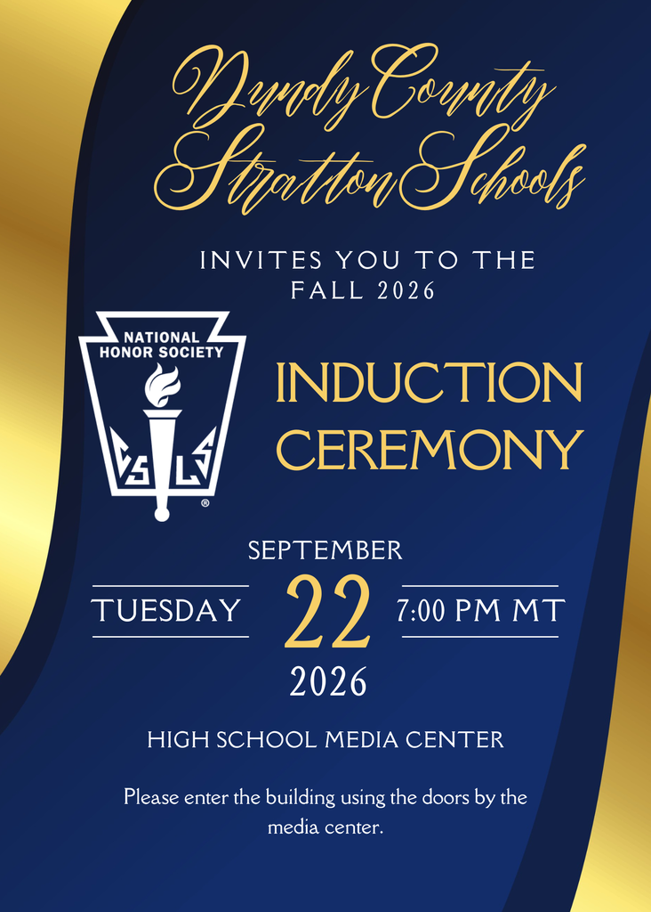 Blue and gold graphic invitation for the Fall 2026 Induction Ceremony. 