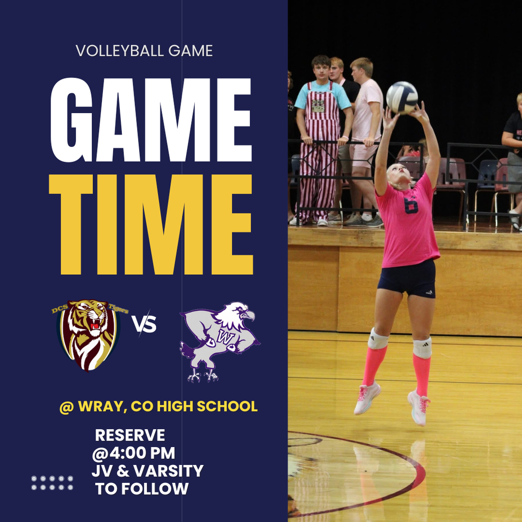 Reserve, JV, Varsity VB game at Wray, CO Oct 22 at 4:00