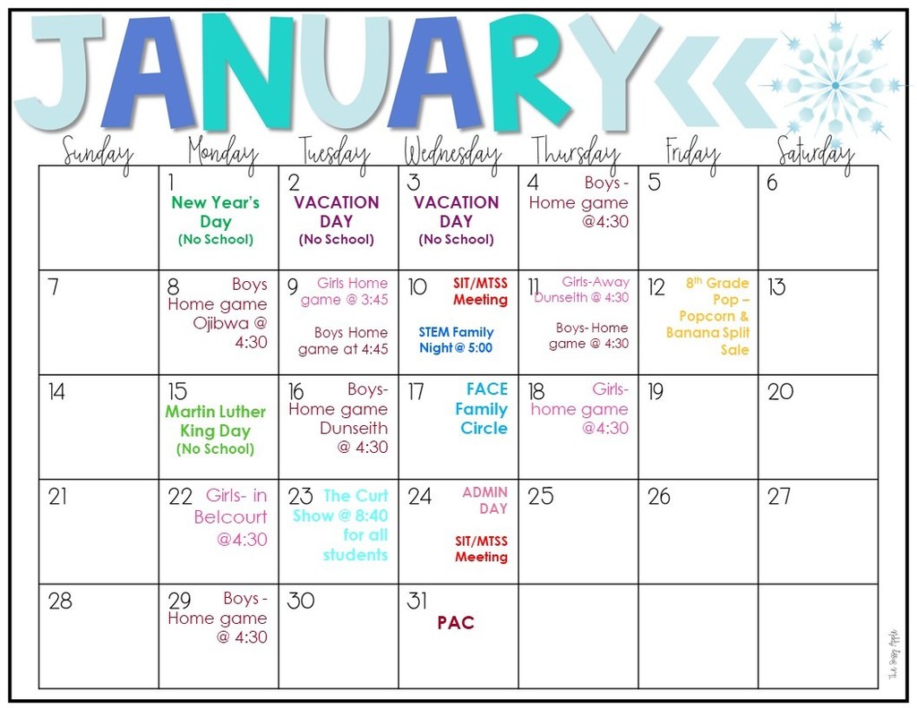 January Update