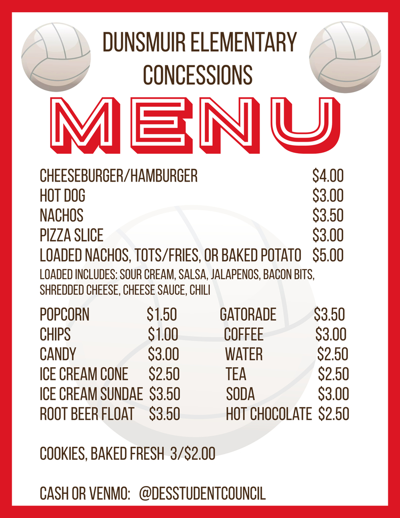 Concession stand goodies