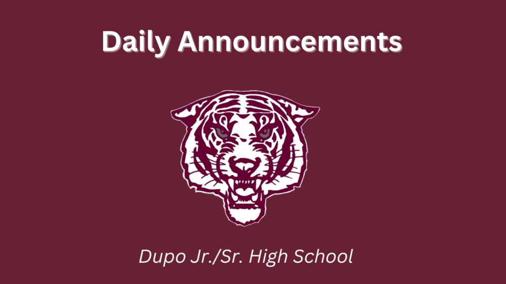 Announcements