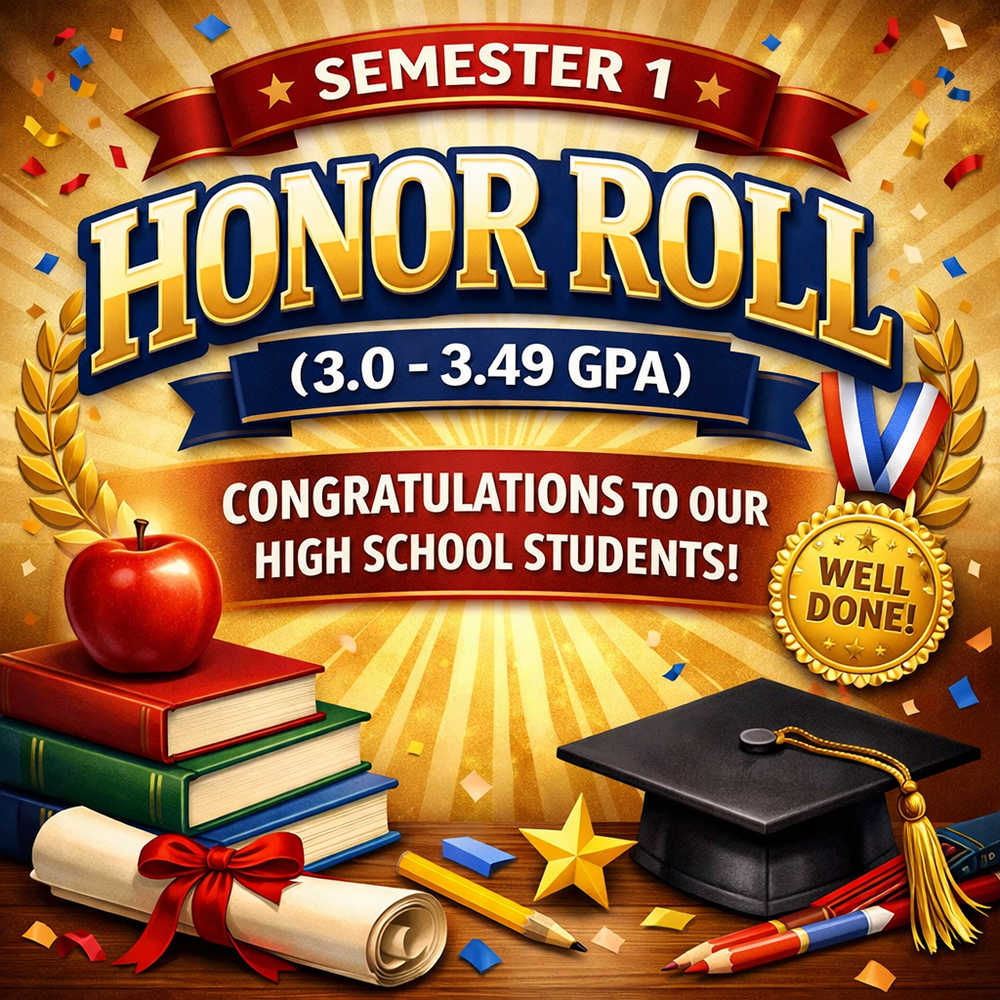 Semester 1 High School Honor Roll
