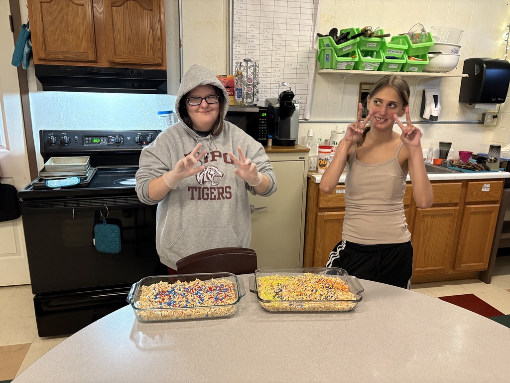 Finished product with our chefs of the week. Selena and Cassia did an amazing job!