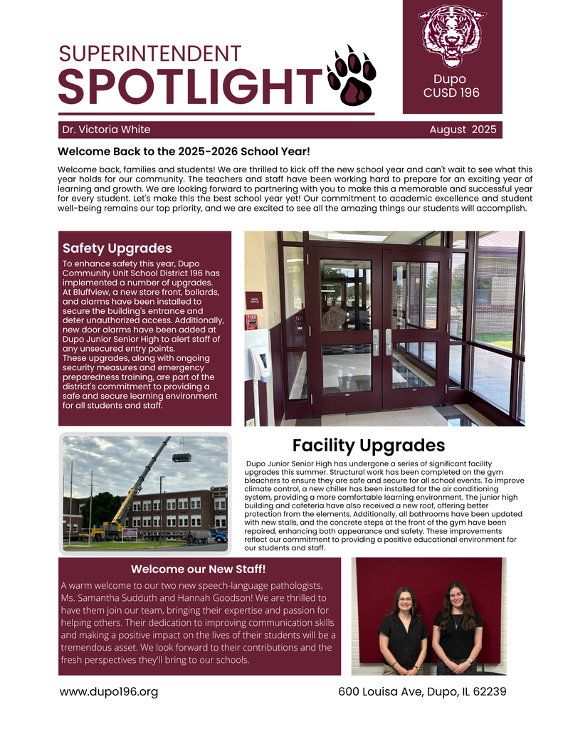 Superintendent Spotlight for August 2025
