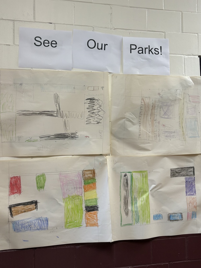 Picture of park maps that were created by students