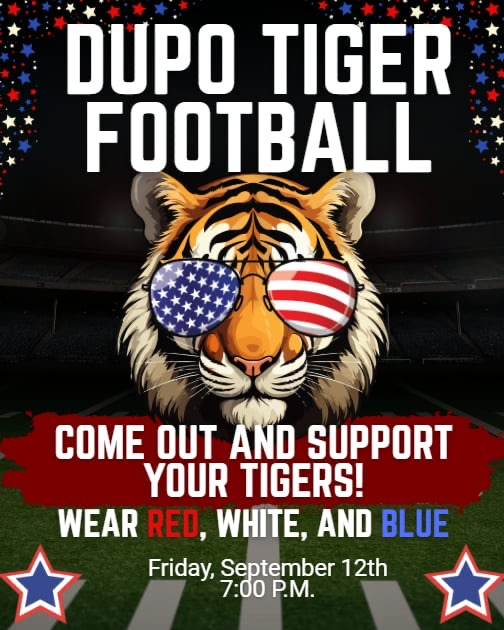 Wear red, white, and blue this Friday!
