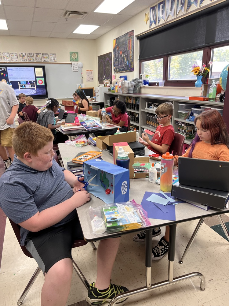Students working hard!