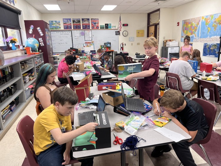 Students working hard!