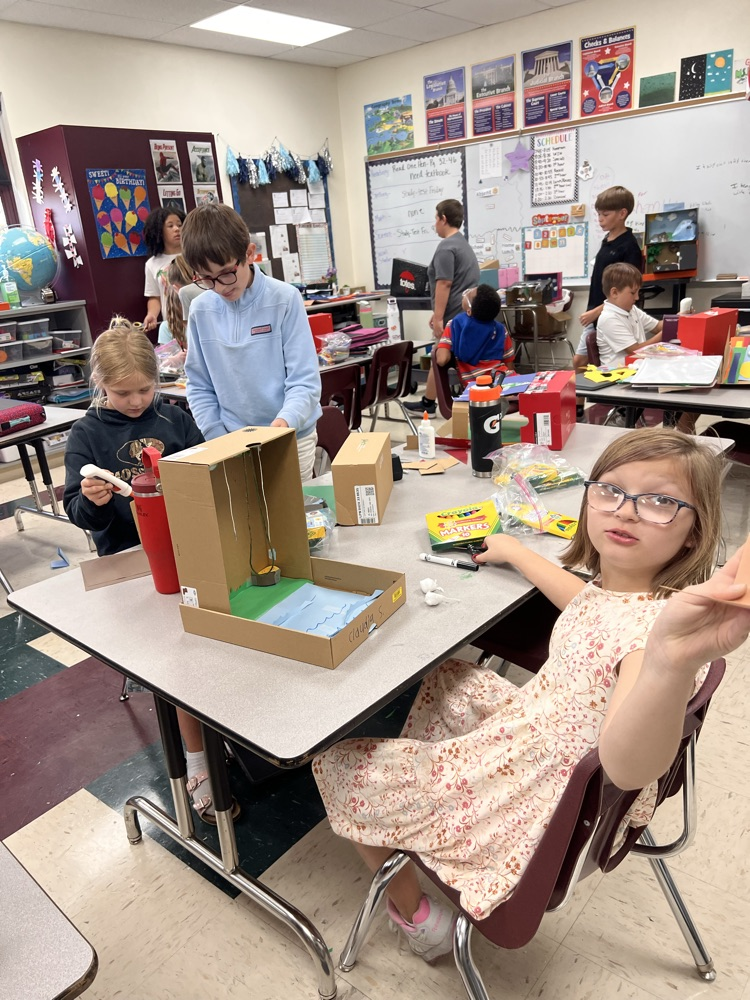 Students working hard!
