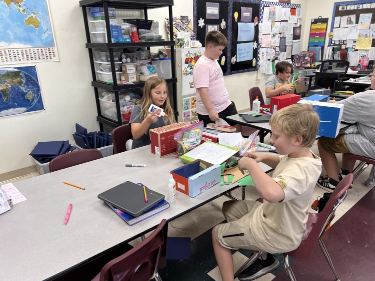 Students working hard!