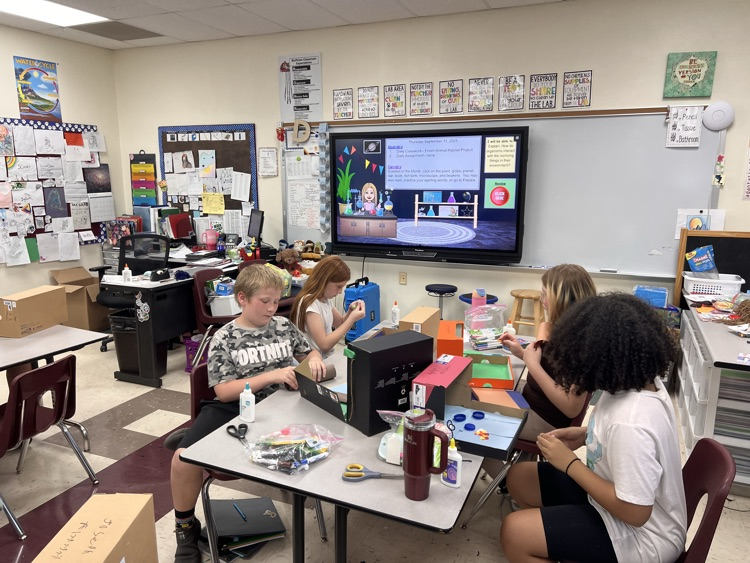 Students working hard!