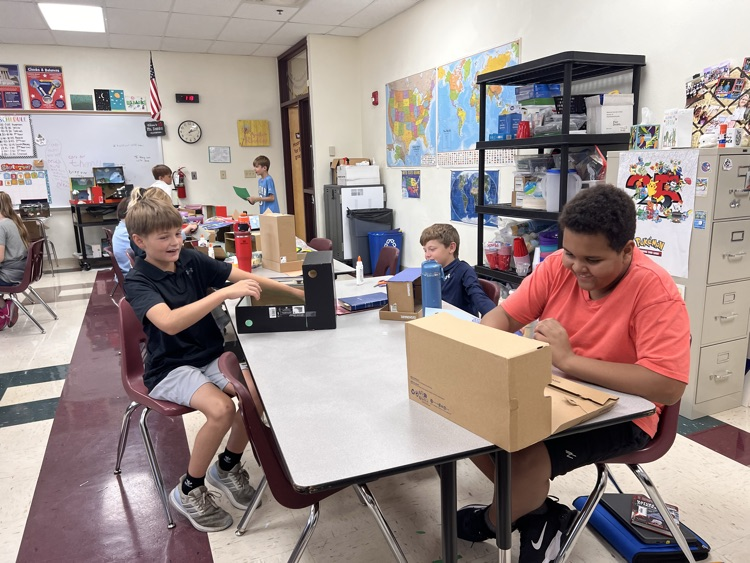 Students working hard!