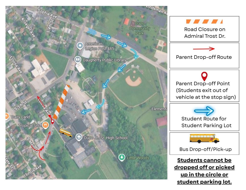 Map for Road Closure