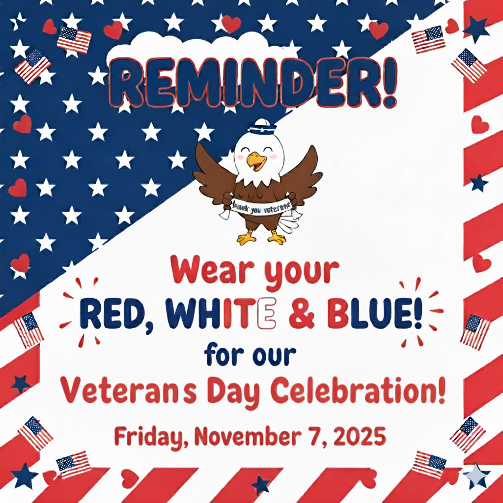 Wear red, white, and blue tomorrow.