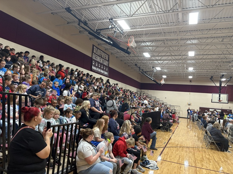Bluffview students supporting our Veterans.