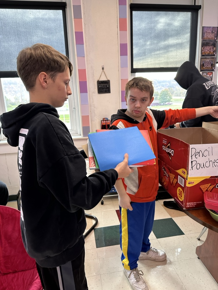 Students Organizing the School Supplies