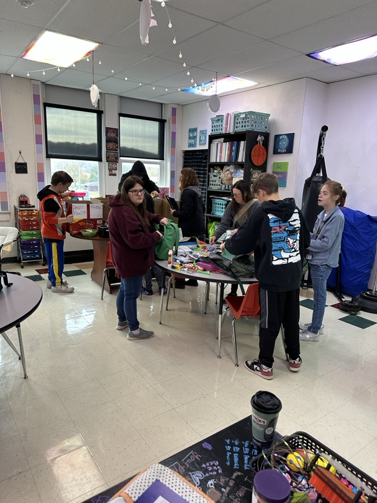 Students Organizing the School Supplies