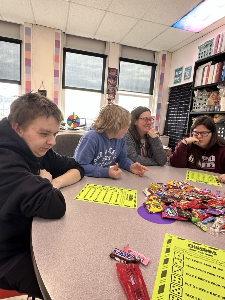 Christmas Candy Dice game
