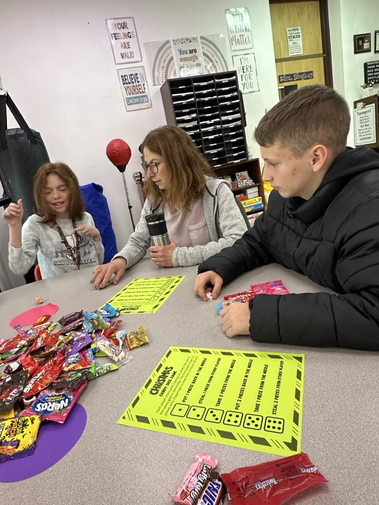 Christmas Candy Dice game