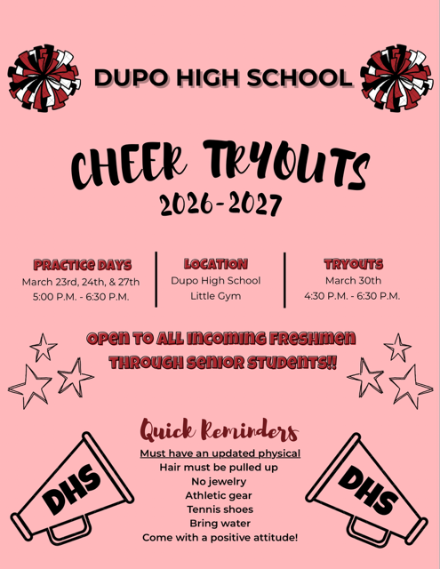 Cheer Tryout Flyer