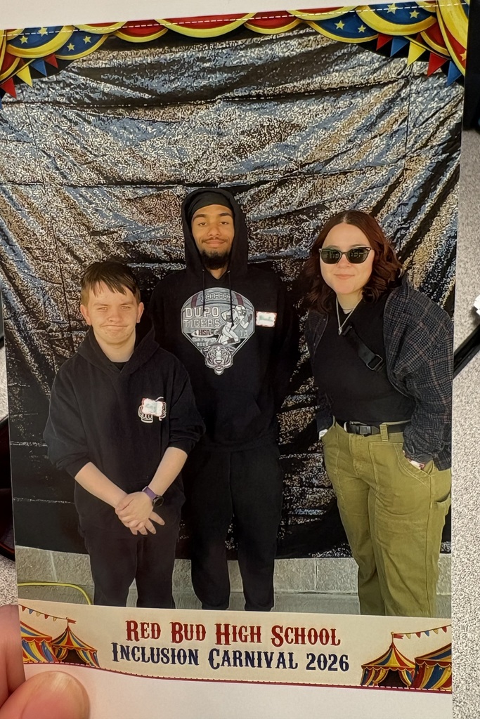 Creg, Brandon, and Ms. Hafford at the Red Bud Carnival