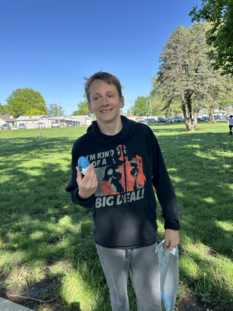 A beautiful day for an Egg Hunt at Dupo High School!