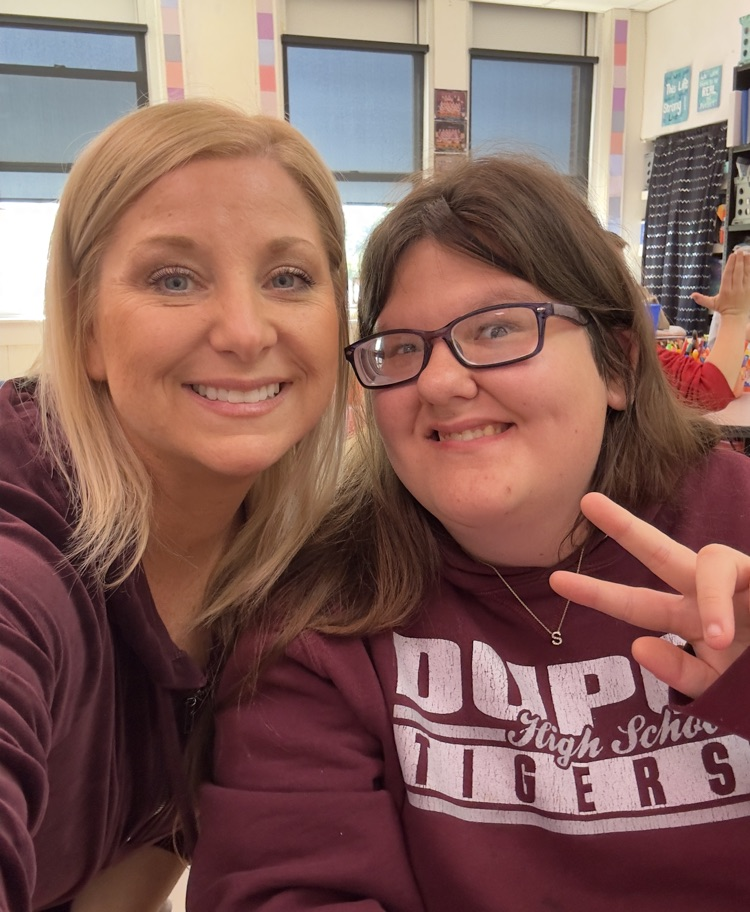 Mrs. Hughey’s social skills group celebrating Selena. We will miss having her in group!