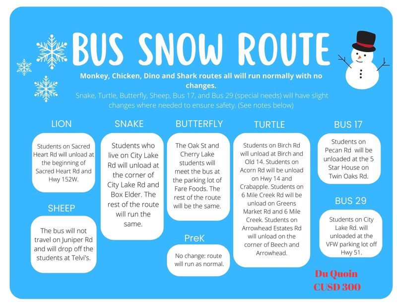 snow routes