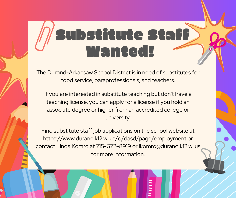 Subs needed