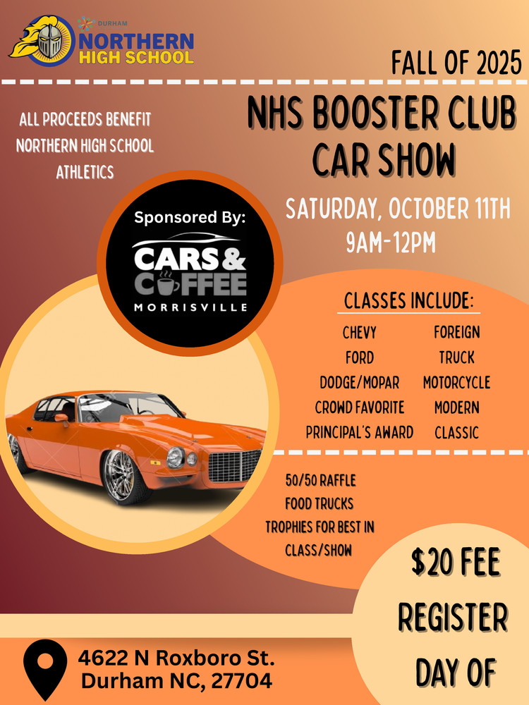 Infographic for Booster club car show