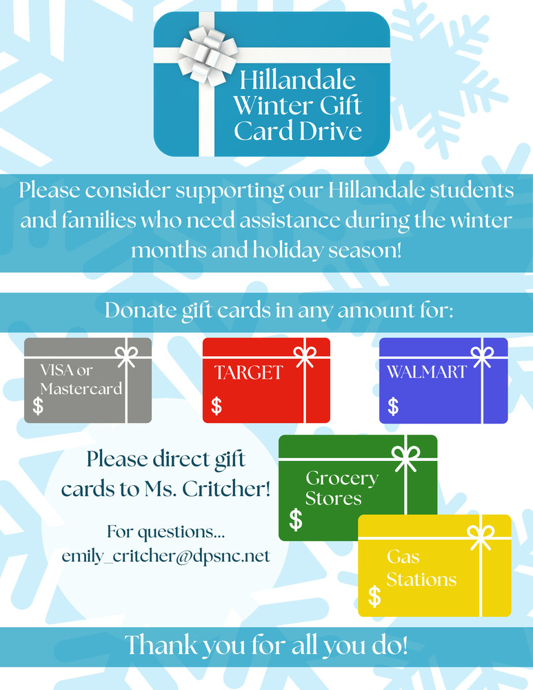 Winter Gift Card Drive