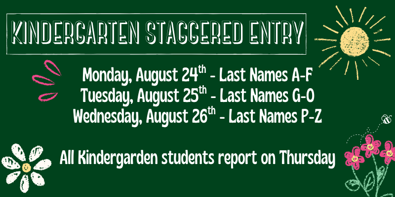 Kindergarten Staggered Entry
