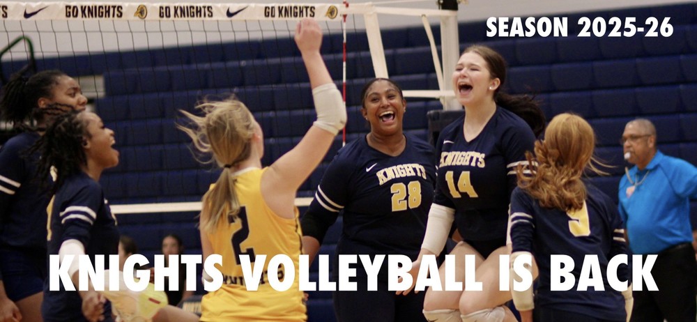 image of Knights volleyball players