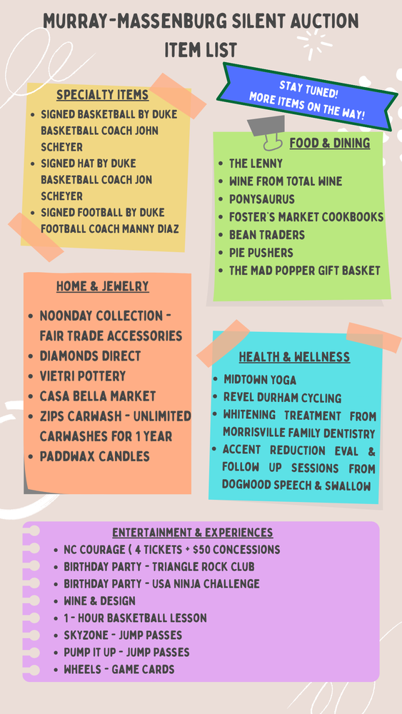 Fall Fest 2025 Silent Auction