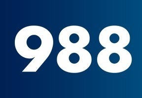 988 numbers on blue background