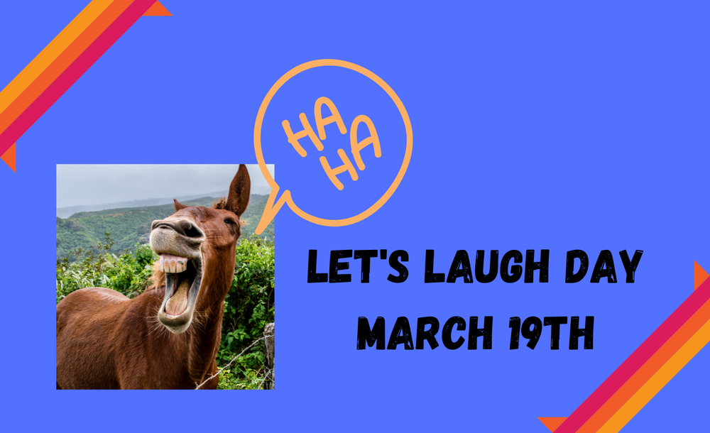 Donkey laughing for Let's Laugh Day on March 19th
