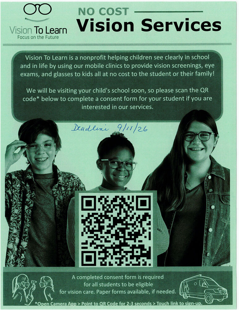 Vision to Learn No Cost Vision Services