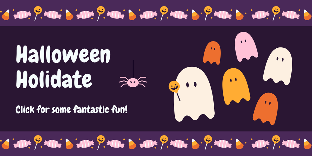 Ghosts and Candy images for Halloween