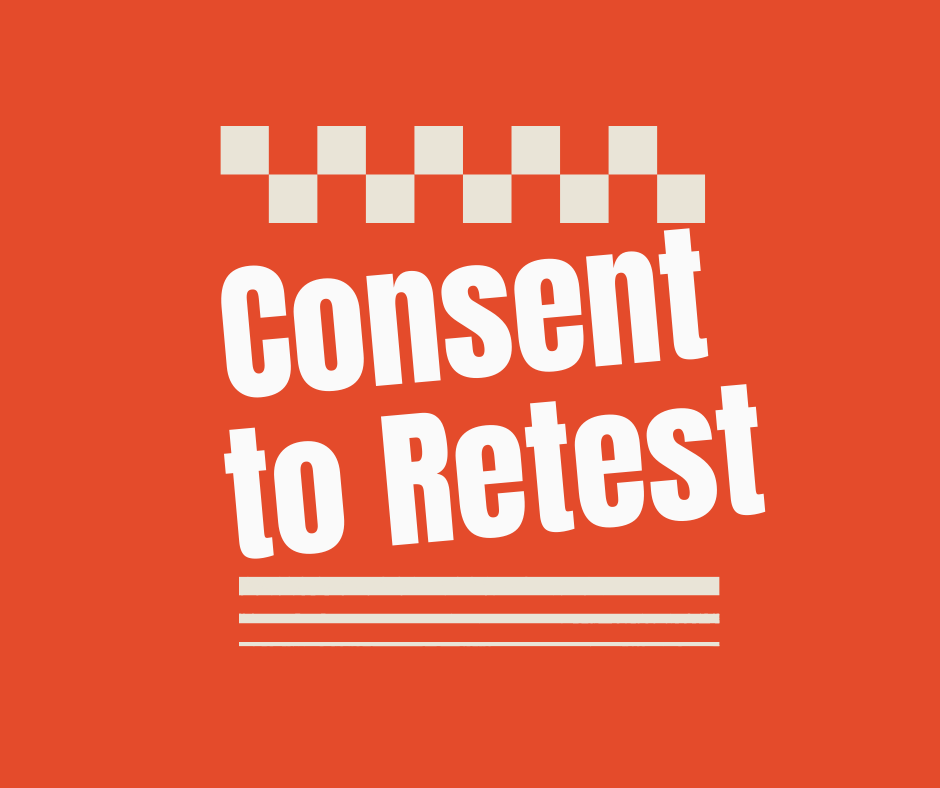Orange Race Car Themed Consent to Retest