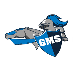 Raider on Horse holding shield with GMS on the front