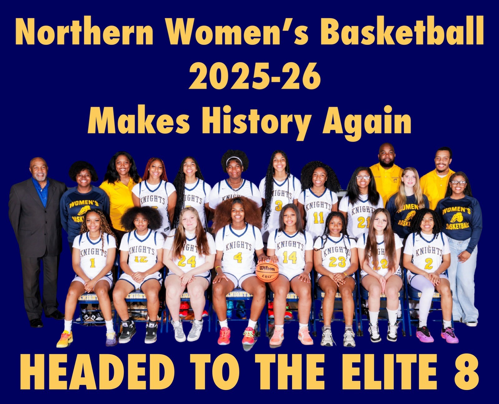 Infographic poster of the women's basketball team advancing to the Elite 8 in the State playoffs.