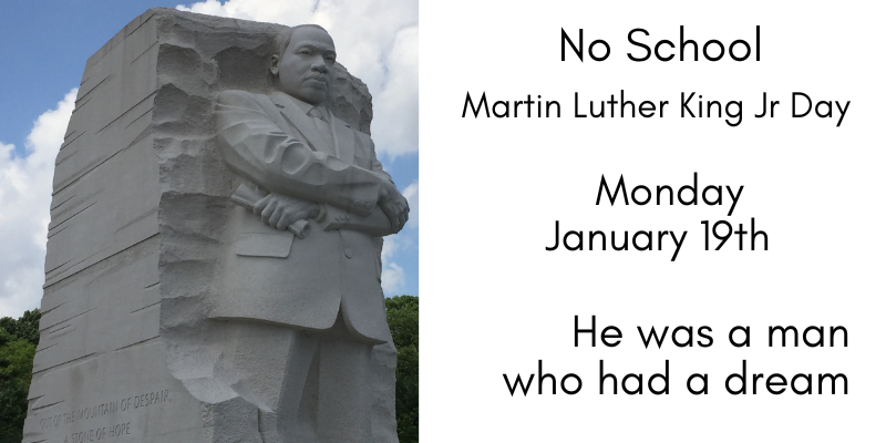 No School - MLK Day