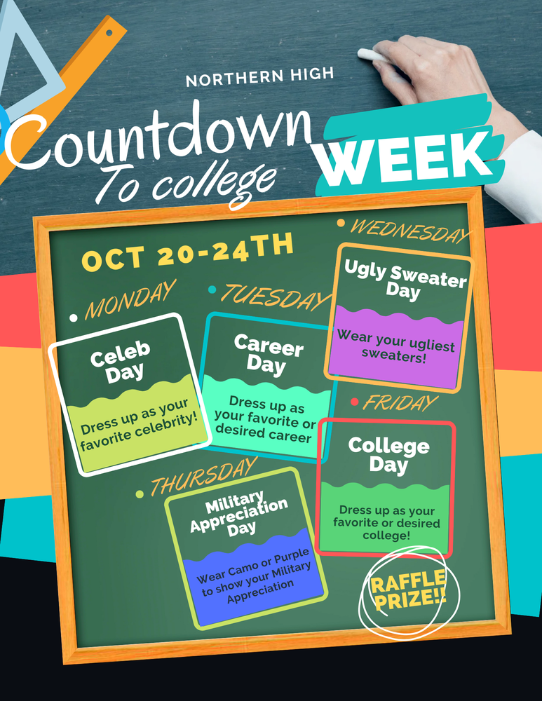 Countdown to college infographic