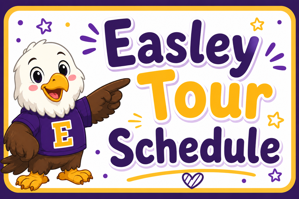 school tour sign with eagle