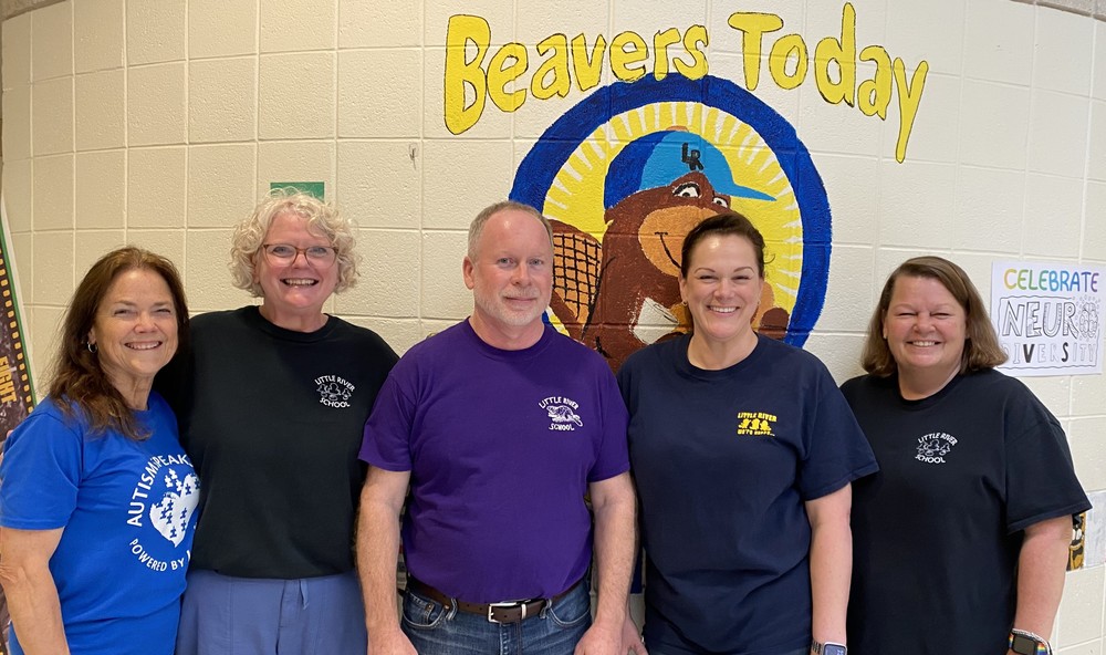 V. Gurganus, K. Hallmets, A. Crutchfield, T. Stockburger & J. Walton Retirees. 