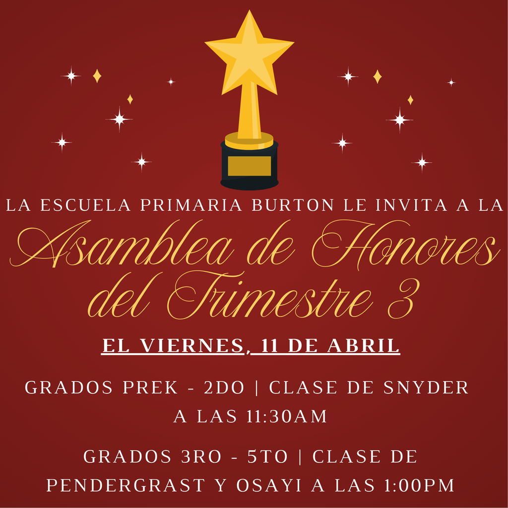 Asamblea de Honores del Trimestre 3