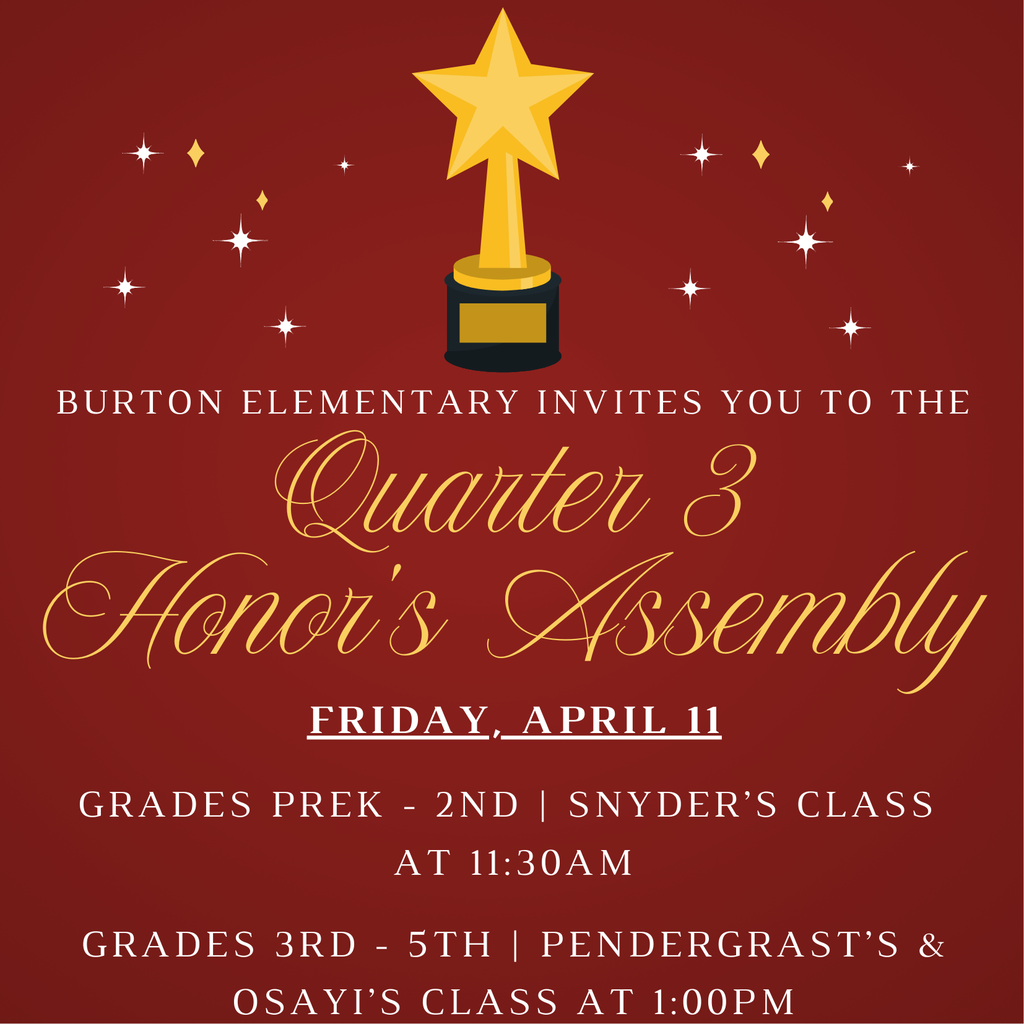 Quarter 3 Honor's Assembly