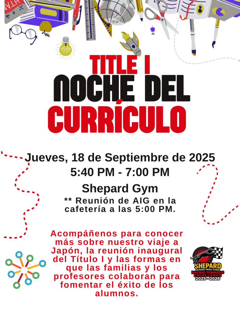 Curriculum Night/Noche de currículo
