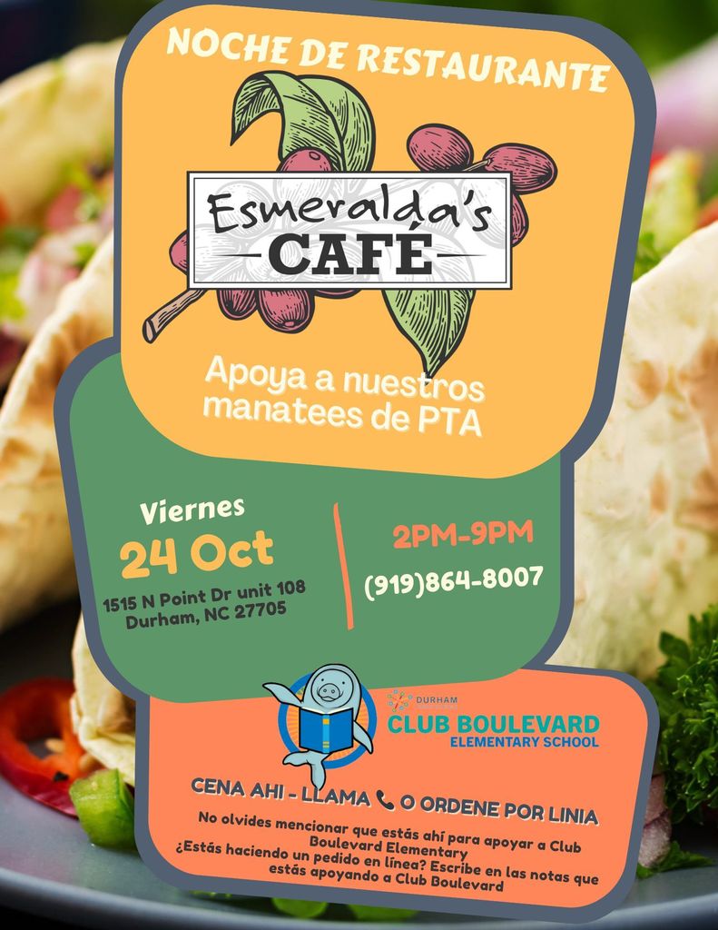 flyer for restaurant night in spanish