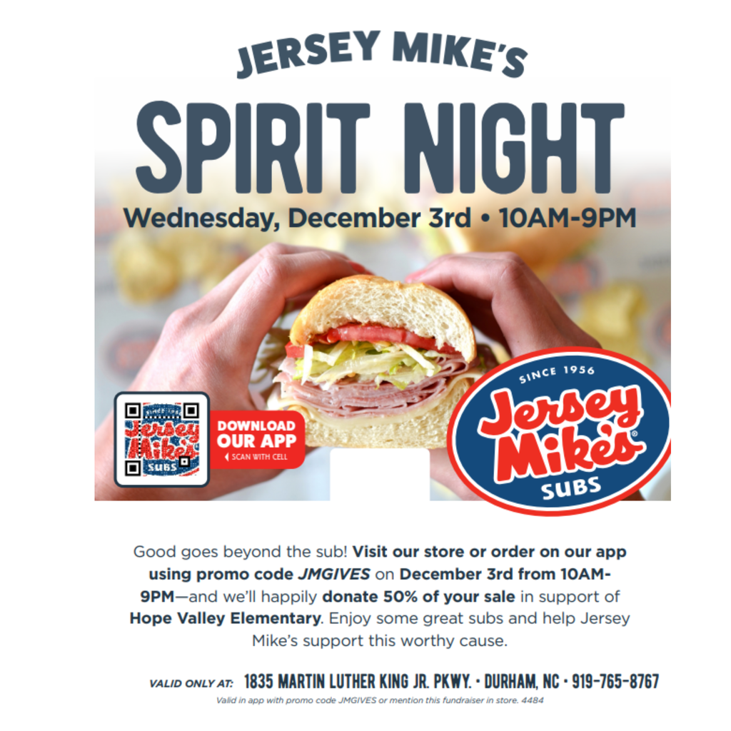 Jersey Mike's Spirit Night